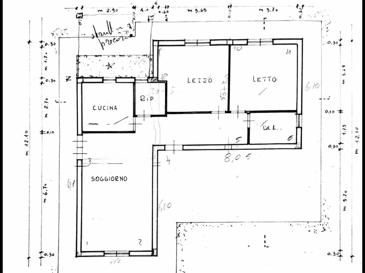Foto 28 - Villa Via Calaporro
 
18, Terrasini - floor plans 1