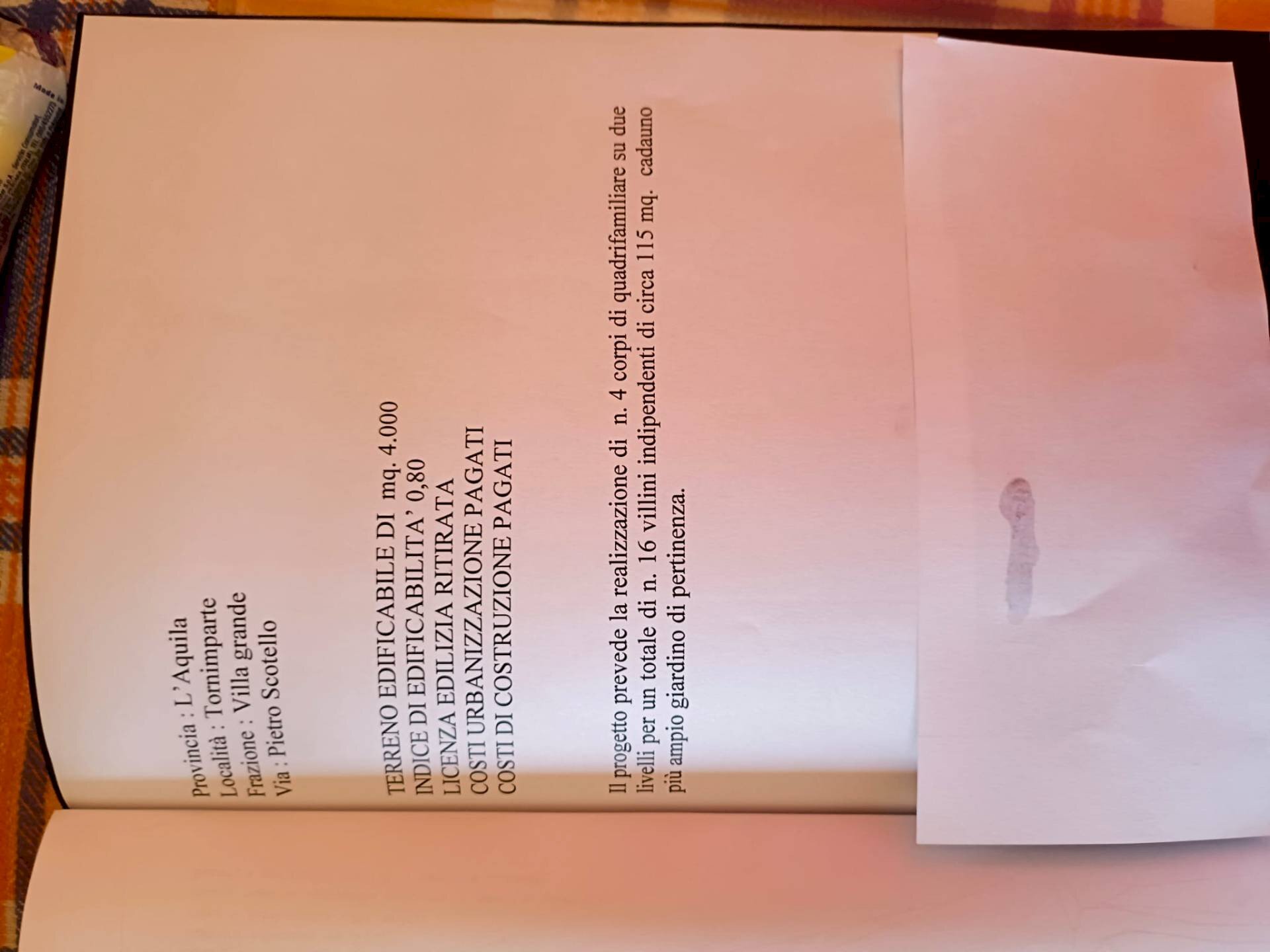 Non correlato - Terreno edificabile via Pietro Scotello, Tornimparte - foto 3