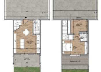 Pianta 2D - Villa a Schiera Lungomare Delle Sirene, Pomezia - foto 6