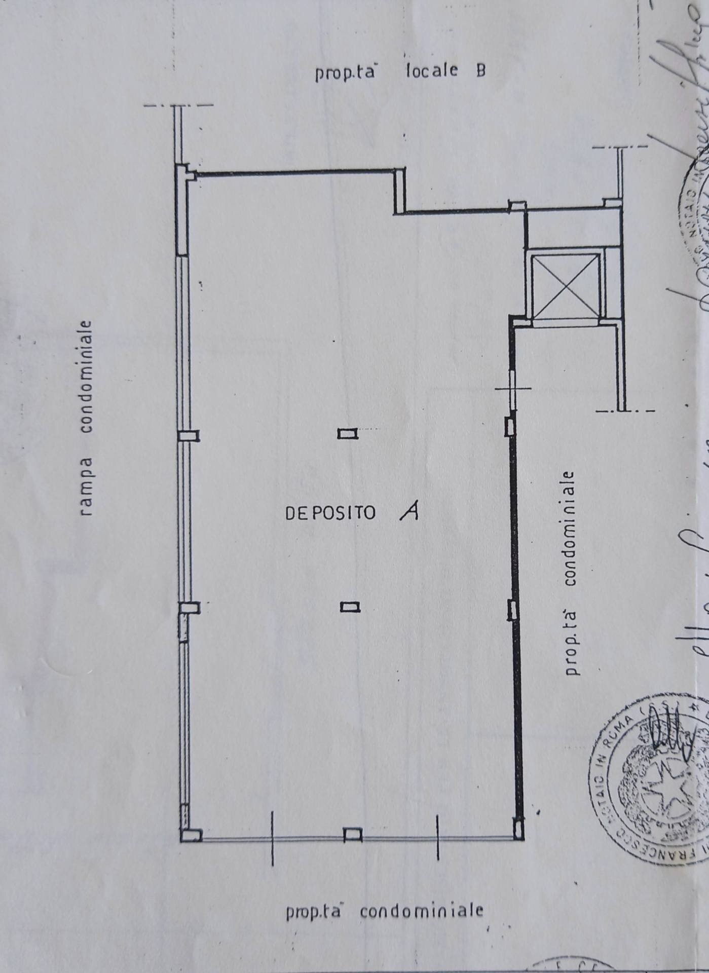 Pianta 2D - Magazzino Via Marsiglia, Pomezia - planimetria 1