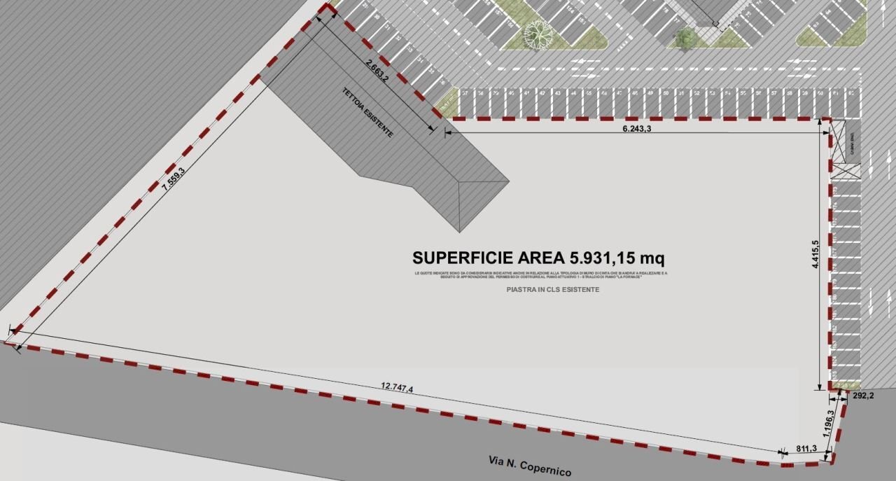 superficie area.JPG - Building land Via L. da Vinci 5, Flero - floor plans 1
