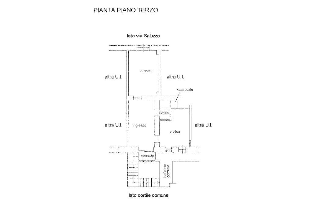 Trilocale Via Saluzzo, Pinerolo - planimetria 1