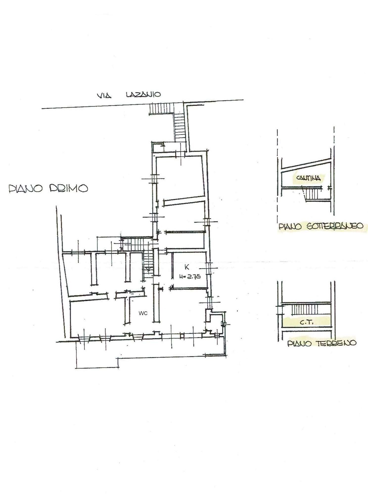 Four-room apartment Piozzo - floor plans 1