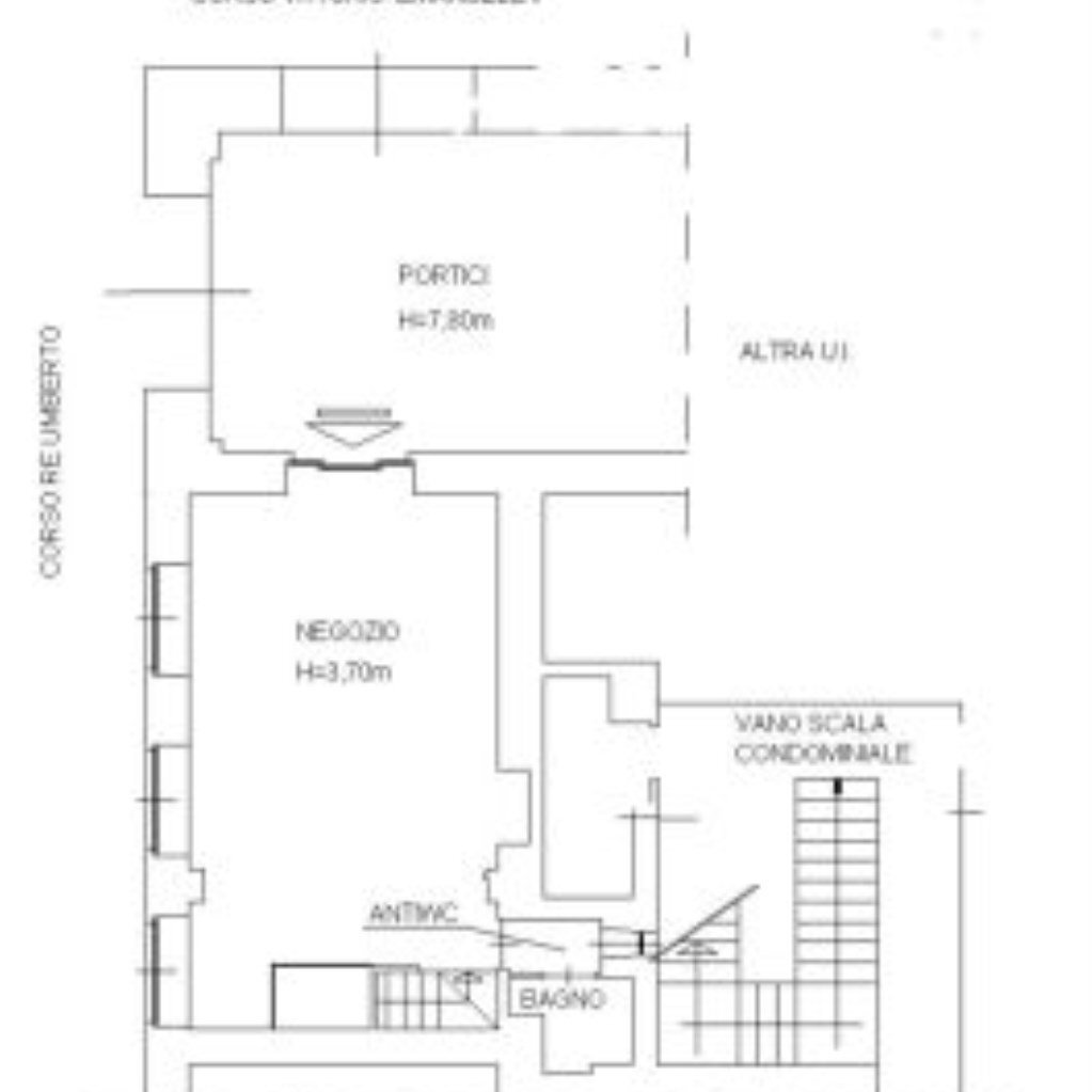 Shop Corso vittorio emanuele ii, 73/h, Torino - floor plans 1