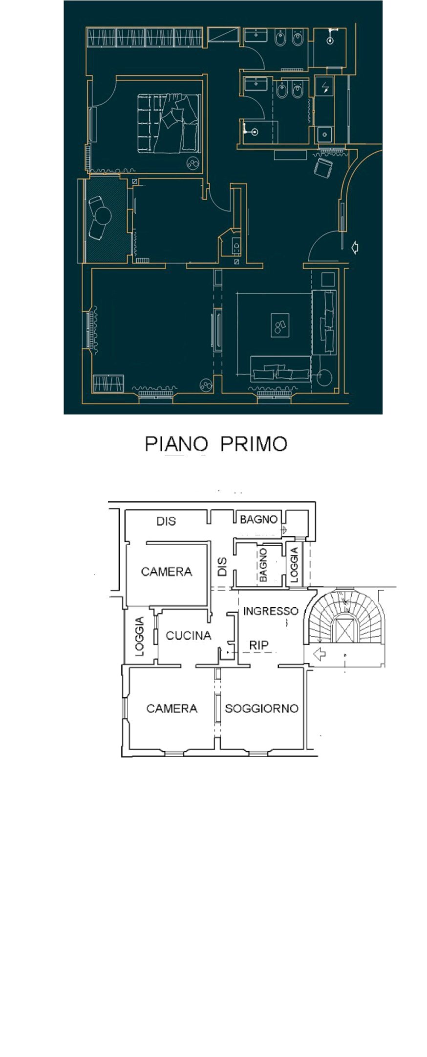 Appartamento Bologna (zona Murri) - planimetria 1