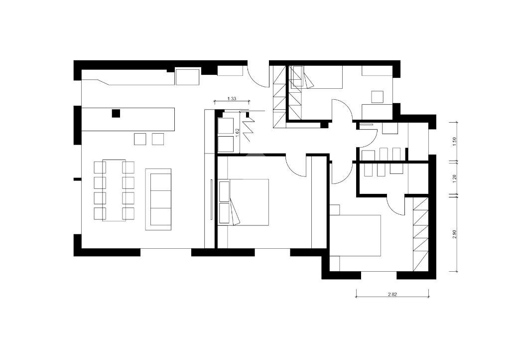 Quadrilocale Viale Dante, Riccione - planimetria 1