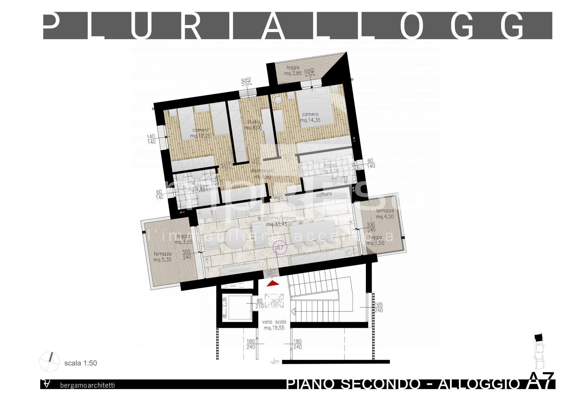 planimetria - Three-room apartment via della vittoria, Marcon - floor plans 1