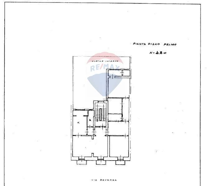 Pianta 2D - Four-room apartment Via Pietro Ravanas
 
228, Bari - floor plans 1