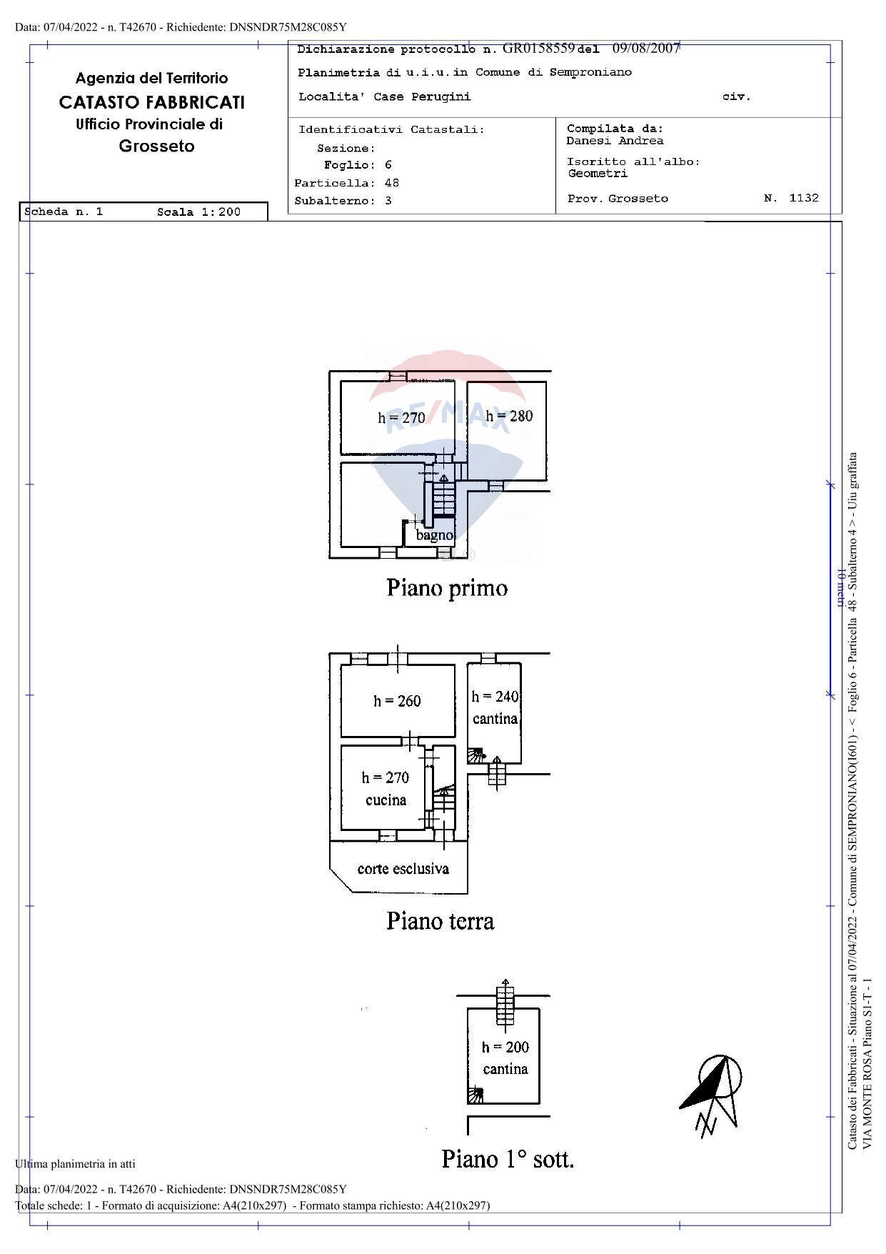 Pianta 2D - Appartamento Semproniano - planimetria 1