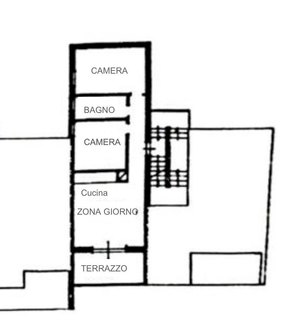 Foto 20 - Trilocale Via Padule, La Maddalena - planimetria 1