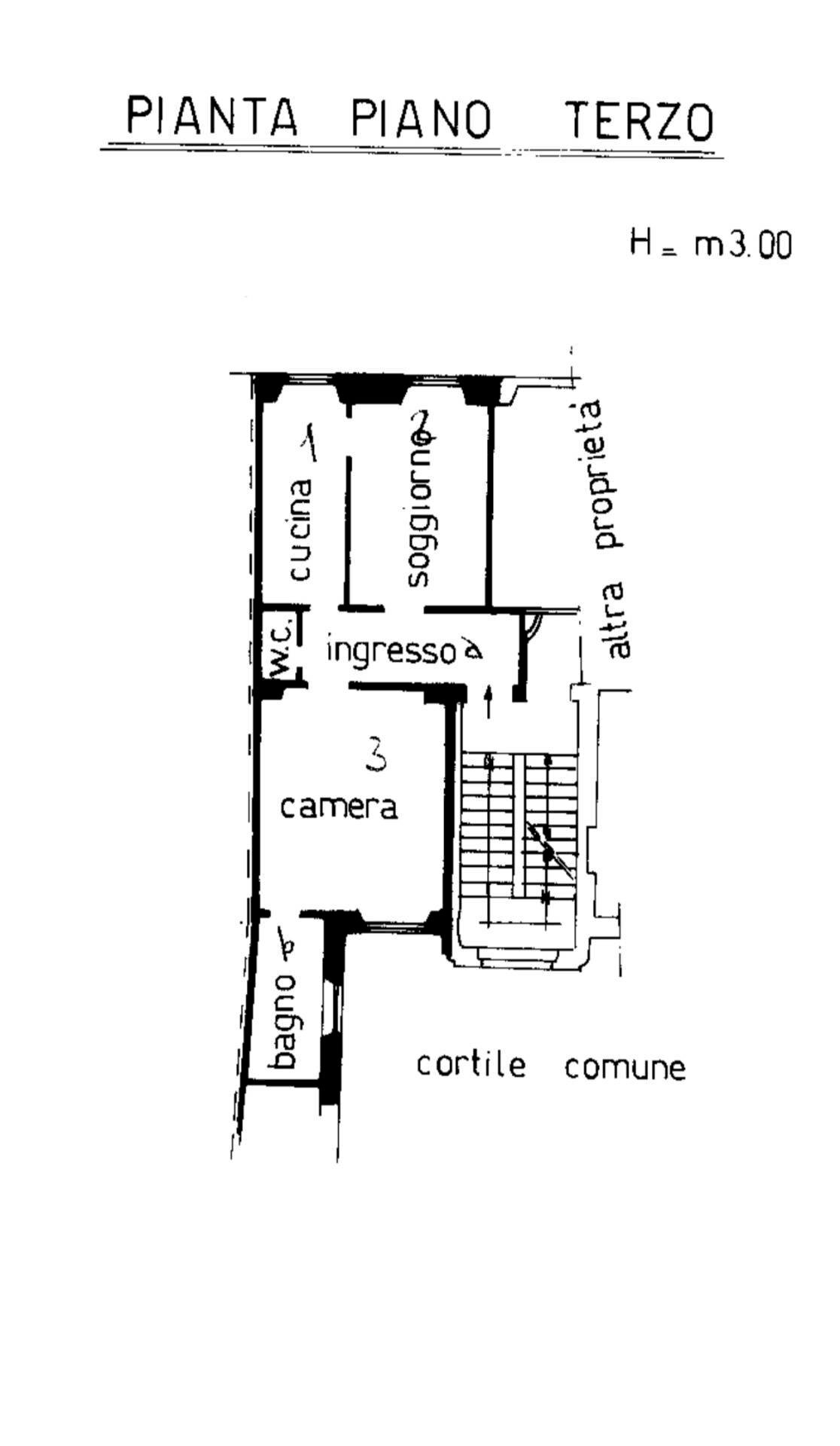Foto 7 - Three-room apartment Via Ponte Vetero, Milano - floor plans 1