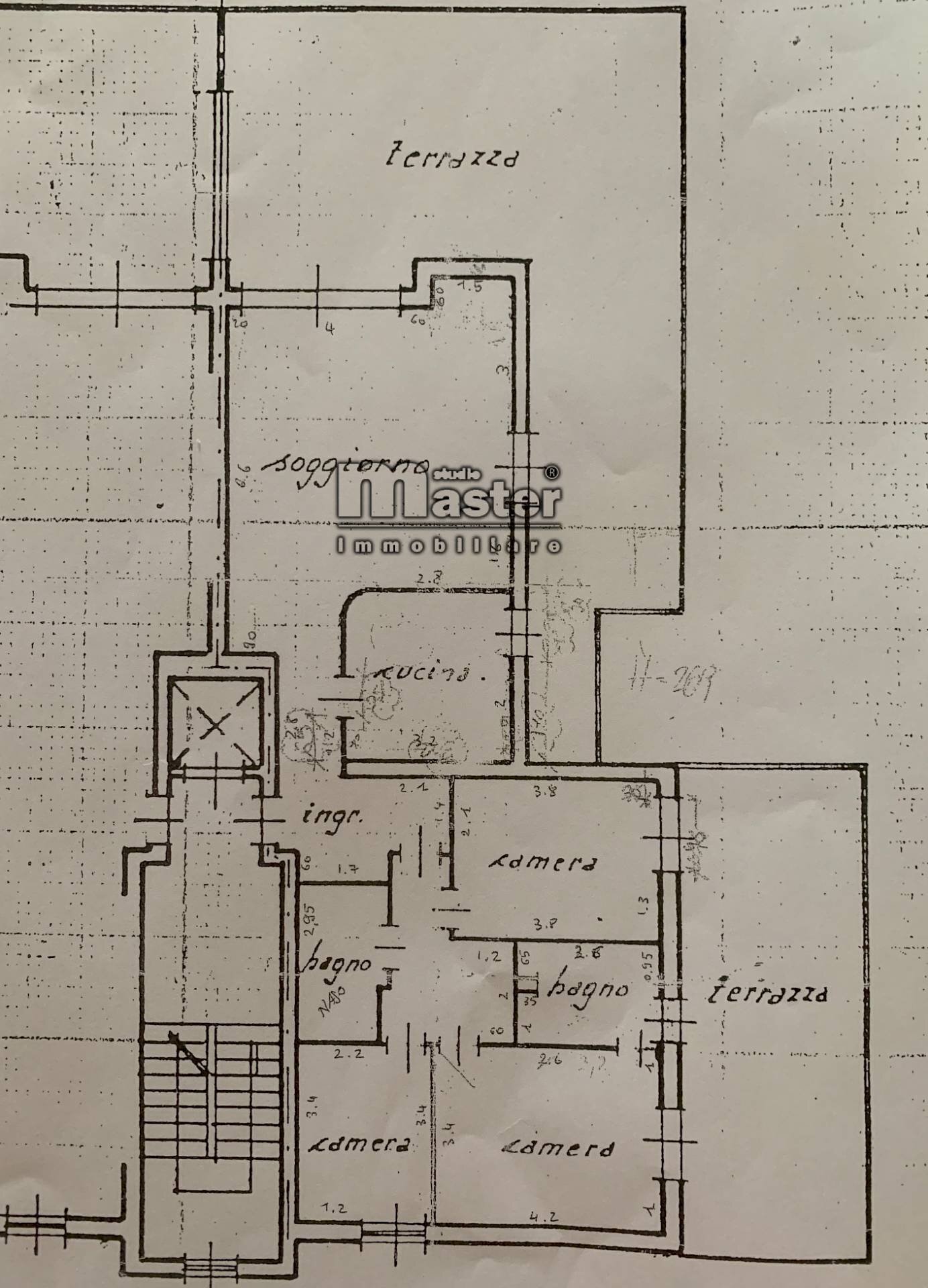 Foto 11 - Attico via santa bona, Treviso - planimetria 1