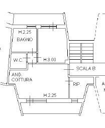 Two-room apartment via San Grato, 52, Viola - floor plans 1
