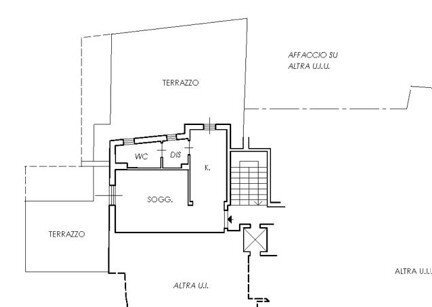Two-room apartment via Padre Semeria, 288, Sanremo - floor plans 1