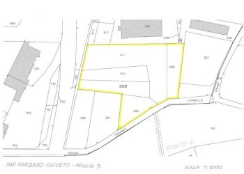 Mappa - Terreno edificabile Regione Marziano, San Marzano Oliveto - foto 3