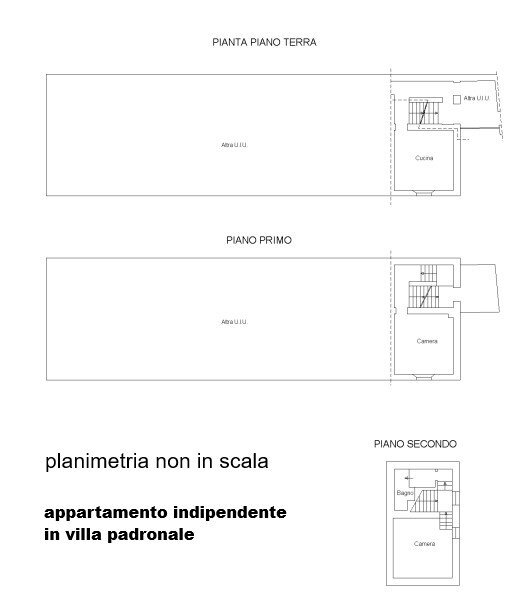 Rustic via del Castello, Vaglio Serra - floor plans 1