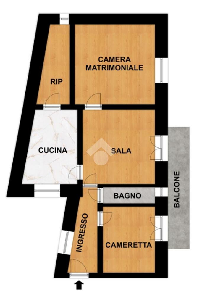 Quadrilocale Via A. Aglietto, Savona - planimetria 1