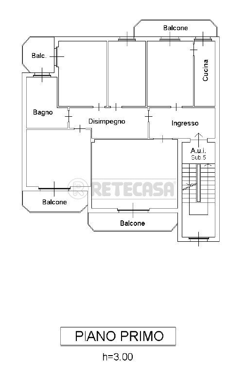 FGL 24 PART 128 SUB 10_page-0001.jpg - Three-room apartment Via Bergamo, Castelverde - floor plans 1