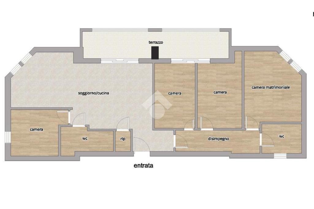 Apartment Piazza della Costituzione, Pregnana Milanese - floor plans 1