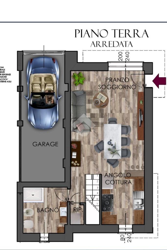 Porzione di casa Via Alessandro Scorzoni, Valsamoggia - planimetria 1