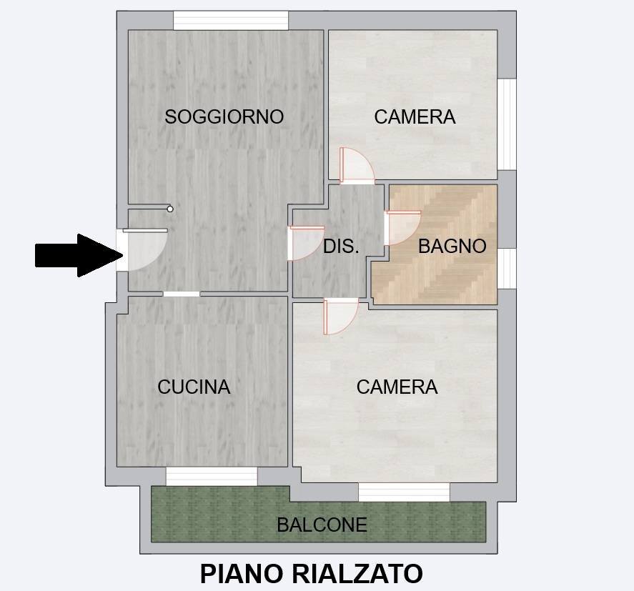 Foto 23 - Three-room apartment Via Manzoni, Malnate - floor plans 1