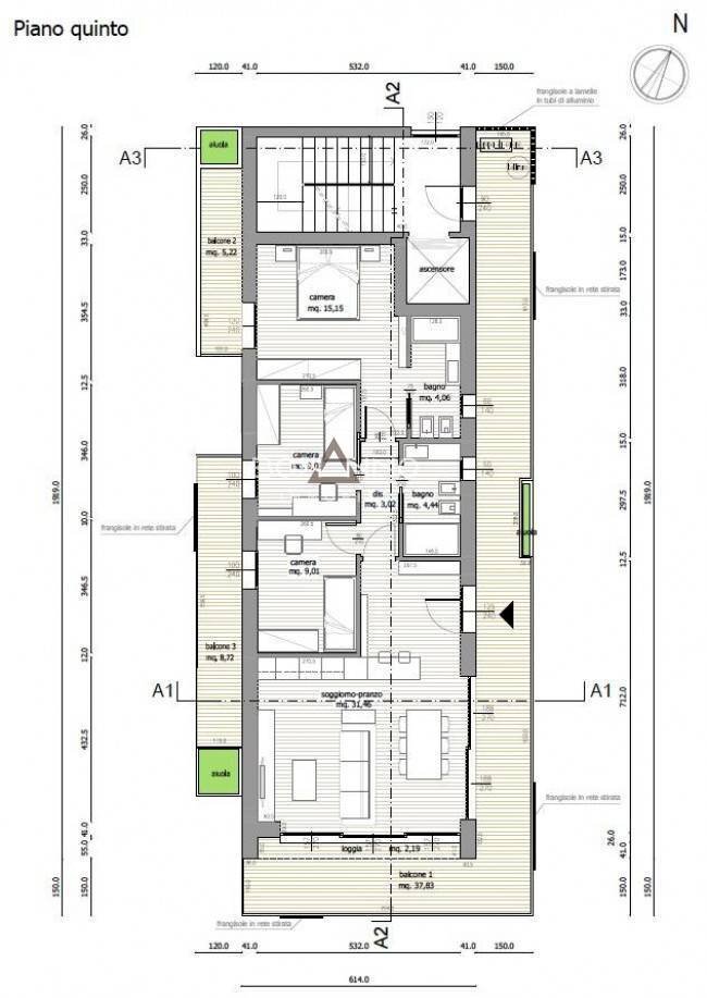 Foto 7 - Appartamento VIA ZARA
 
38, Jesolo - planimetria 1