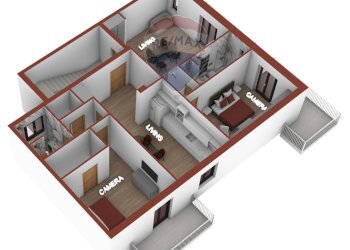 Pianta 3D - Quadrilocale Via Luigi Allegato
 
26, Manfredonia - foto 42