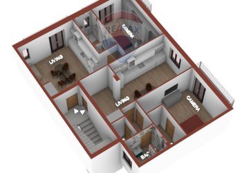 Pianta 3D - Quadrilocale Via Luigi Allegato
 
26, Manfredonia - foto 43