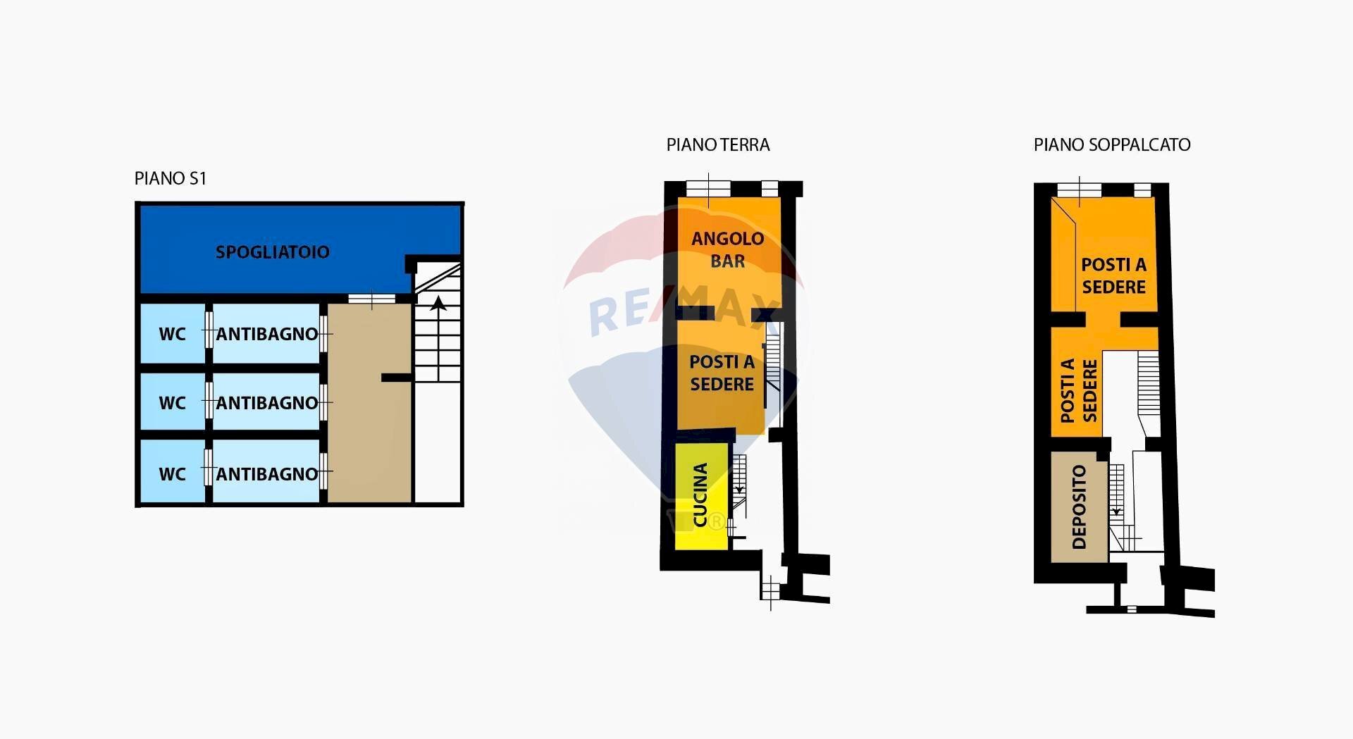 Pianta 2D - Commercial Activity Corso della Repubblica, Pozzuoli - floor plans 1