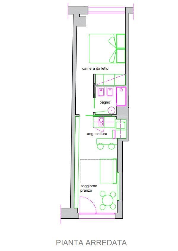 Foto 15 - One-room apartment via Bergamo
 
12, Milano - floor plans 1