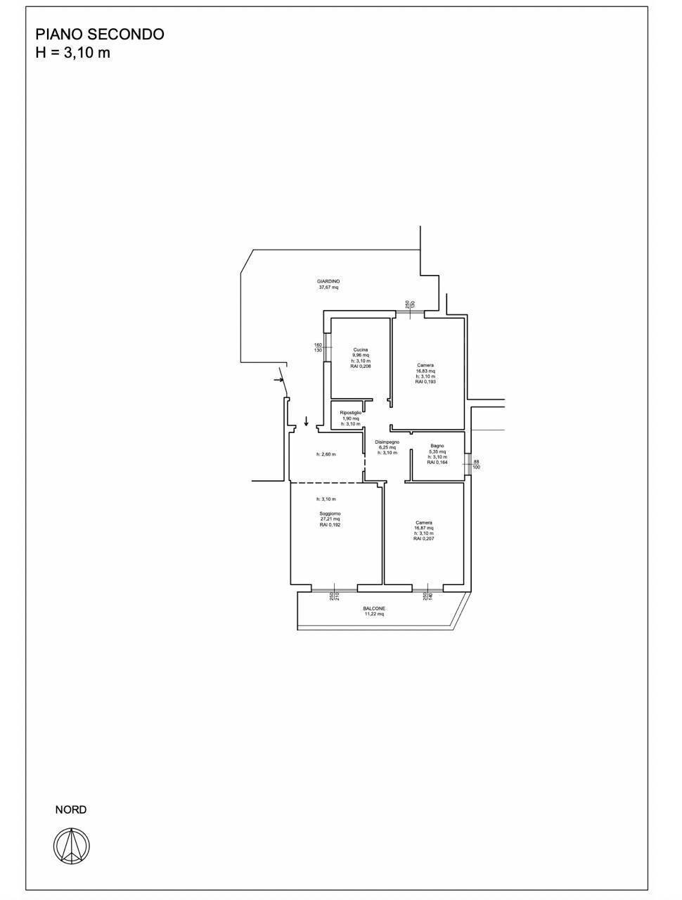 Foto 27 - Three-room apartment Via Pini d'Aleppo
 
22, Varazze - floor plans 1