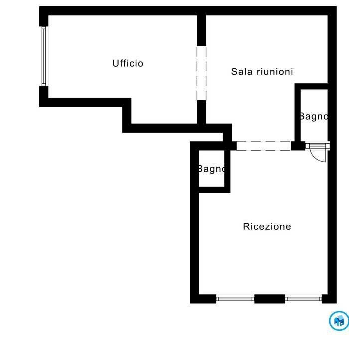 Foto 19 - Locale Commerciale VIA LEONARDO LEO
 
57, Olbia - planimetria 1