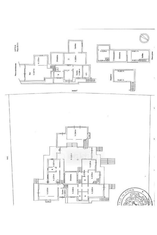 Villa strada F, Roma - floor plans 1