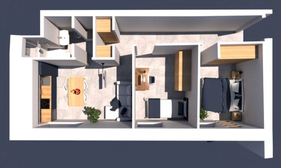 Trilocale via Monte Zovetto, Genova - planimetria 1