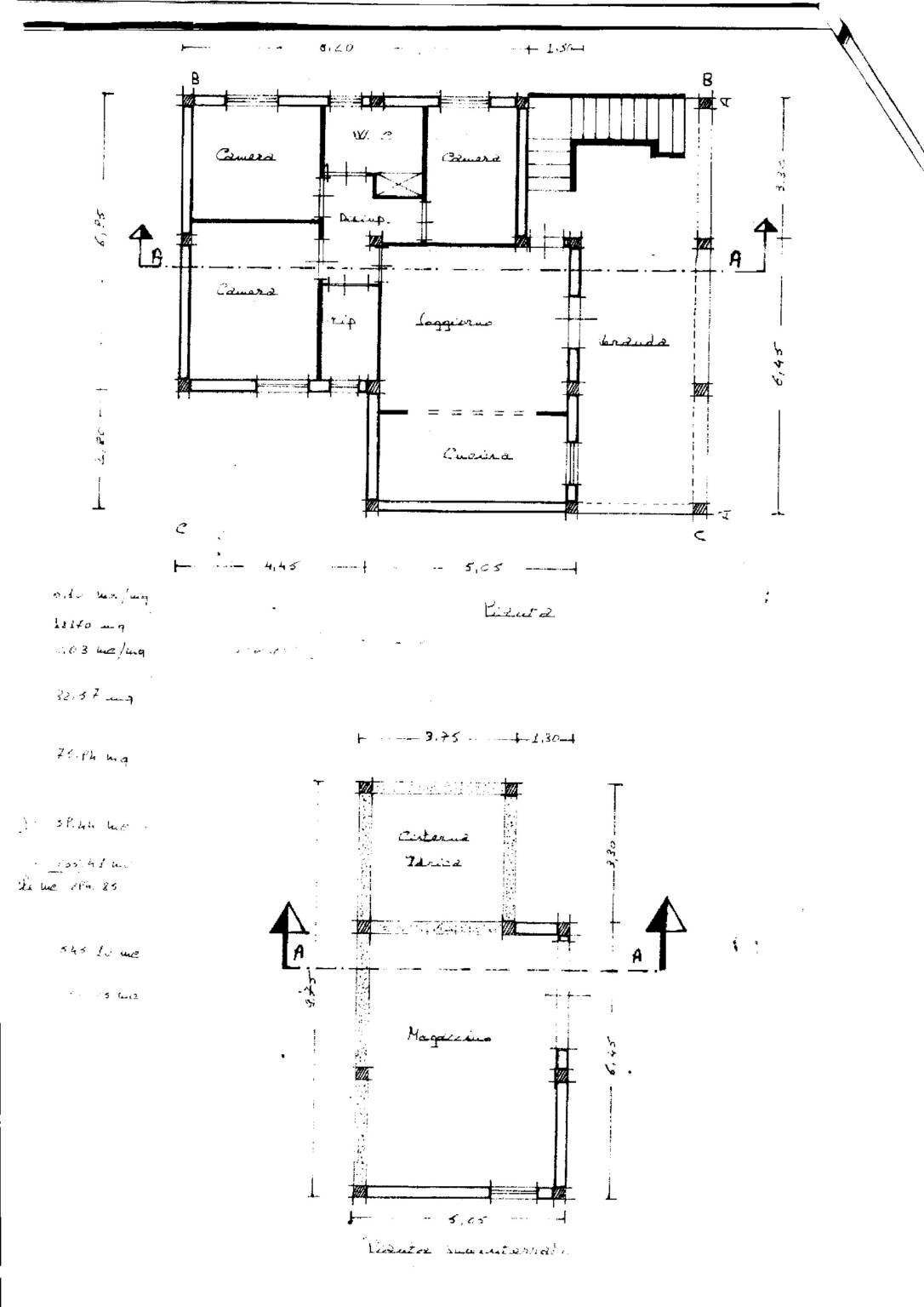 Villa contrada Costa Romita, Castellammare del Golfo - planimetria 1