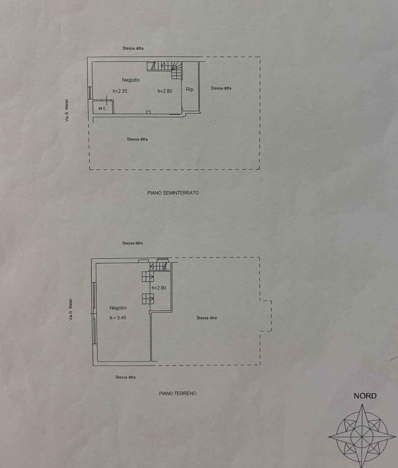 Shop via Giuseppe Malan, 20, Luserna San Giovanni - floor plans 1
