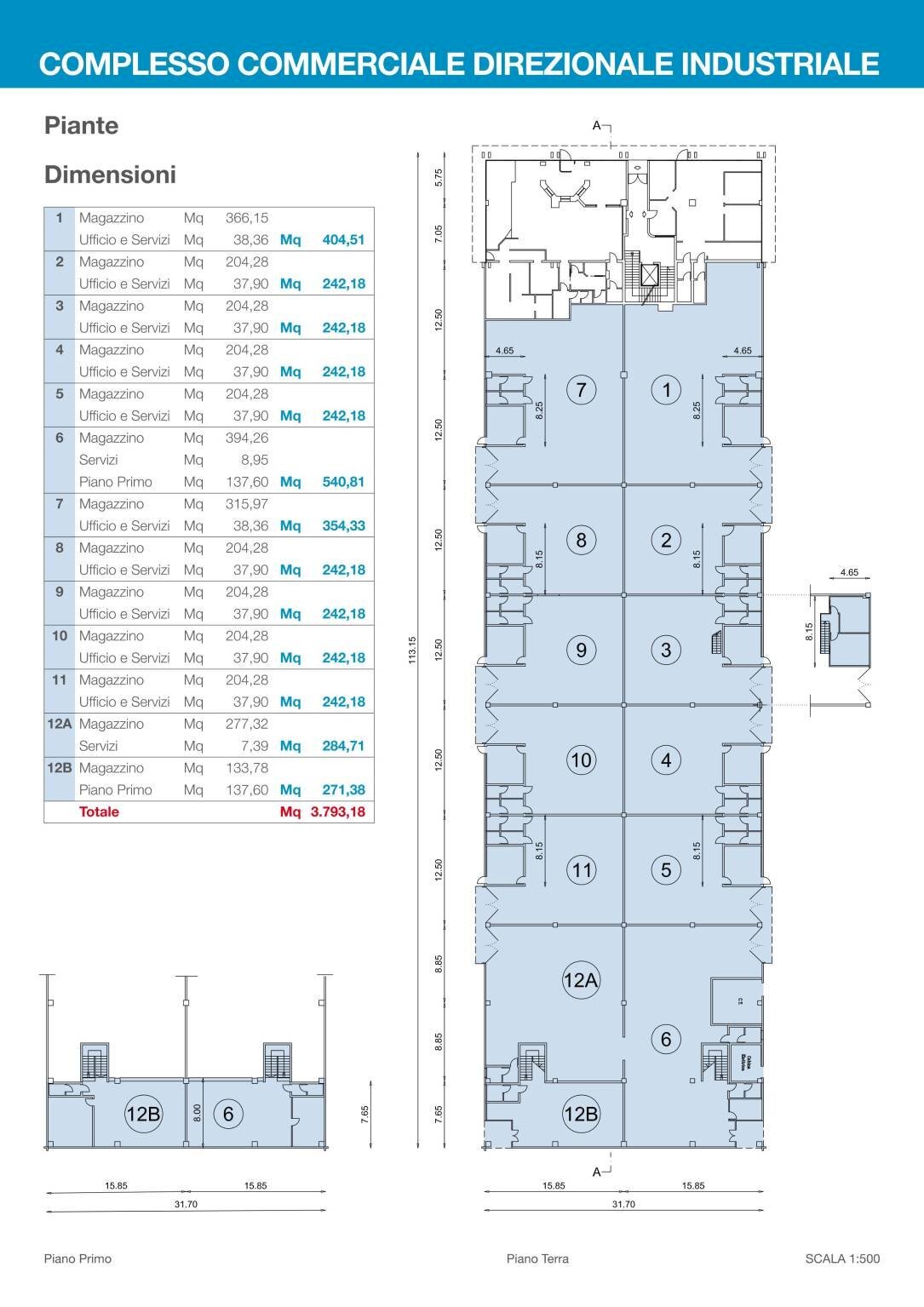 Capannone via Brondi, 16, Quinto di Treviso - planimetria 1