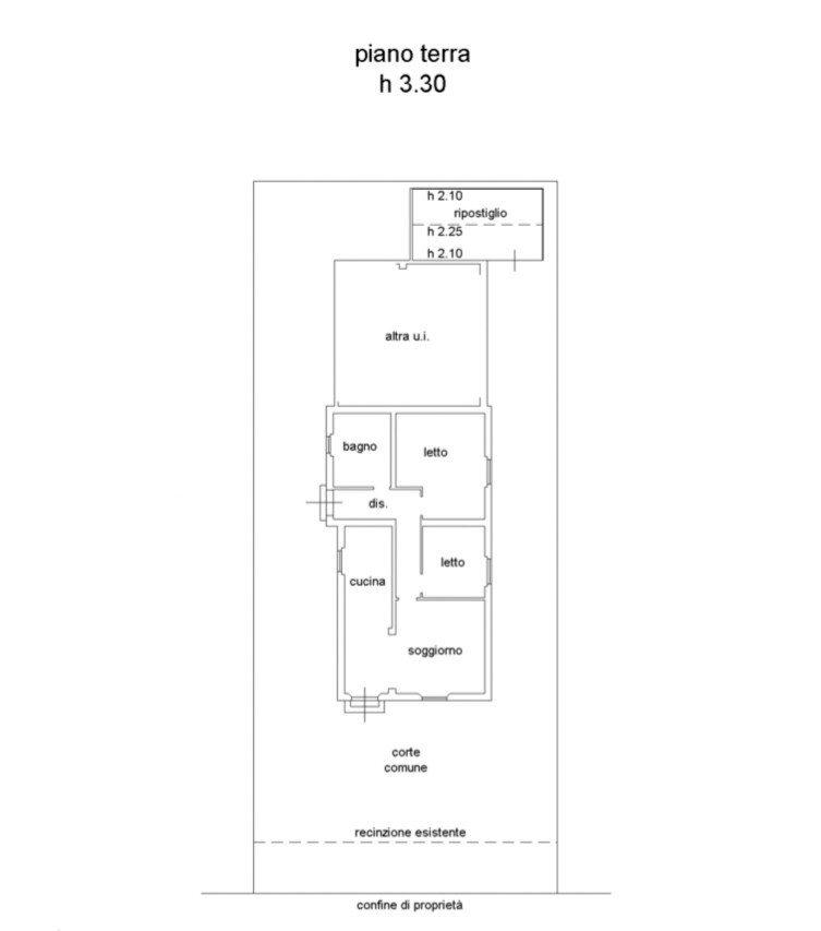 Villa via Cerchia, Forlì - floor plans 1