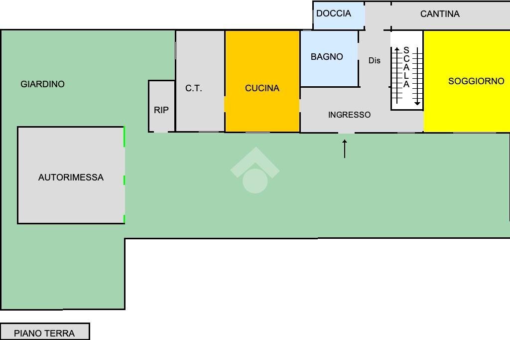 Casa semi indipendente Vicolo Giacomo Matteotti, Campegine - planimetria 1