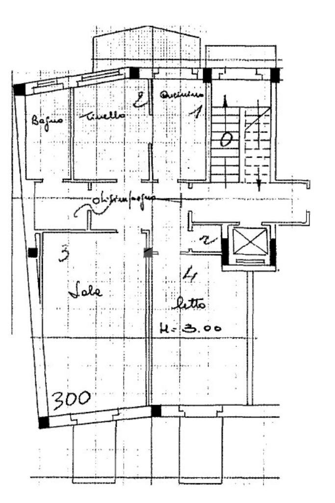 Three-room apartment Viale Alessandro Manzoni, Valenza - floor plans 1