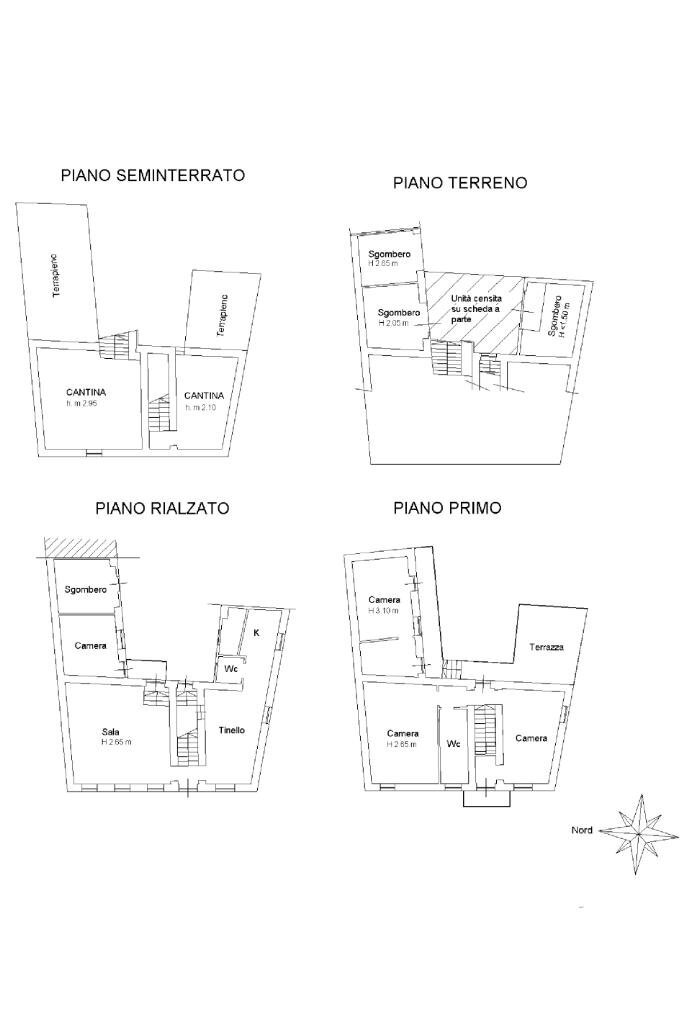 Semi-detached house Corso Matteotti, Portacomaro - floor plans 1