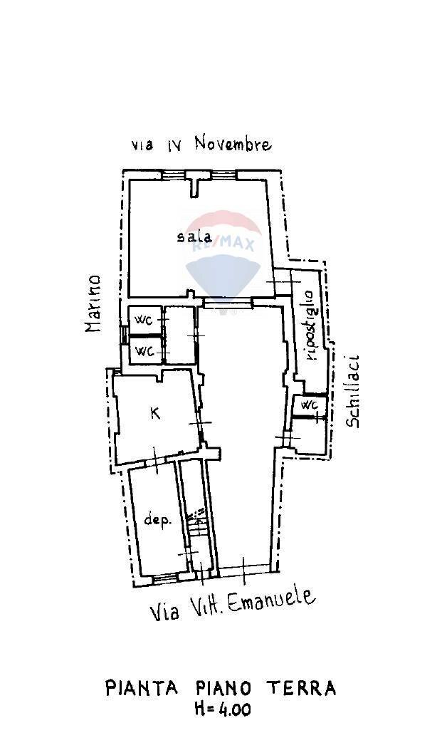 Pianta 2D - Locale Commerciale Via Vittorio Emanuele
 
156, Motta Sant'Anastasia - planimetria 1