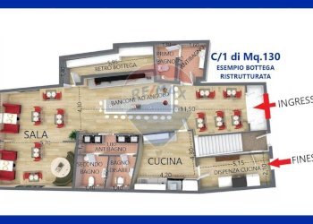 Pianta 3D - Commercial Premises Via Vittorio Emanuele
156, Motta Sant'Anastasia - photo 18