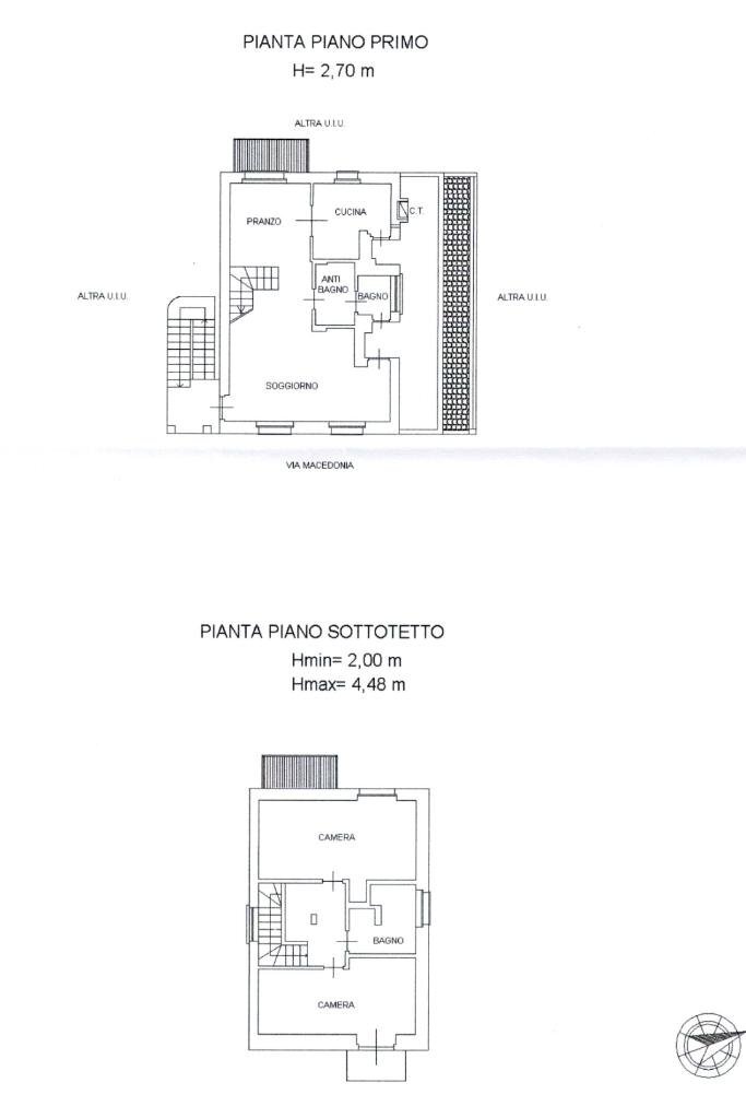 Porzione di casa Via macedonia, Collegno - planimetria 1