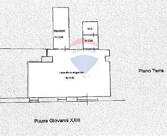Pianta 2D - Laboratory PIAZZA GIOVANNI XXIII
 
32-33, Osimo - floor plans 1