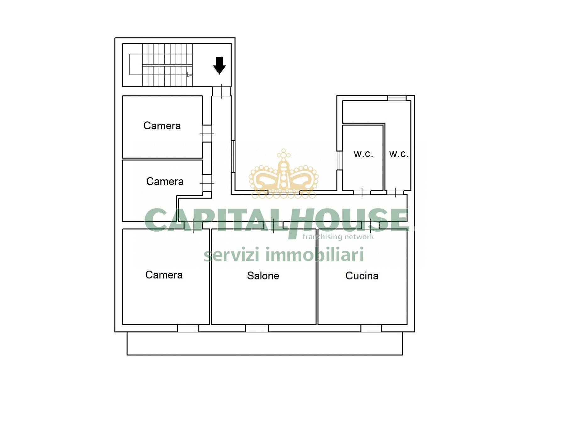 Foto 24 - Four-room apartment Via Sisto V, San Nicola la Strada - floor plans 1