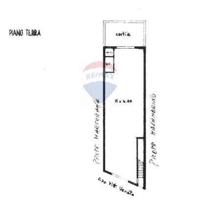 Pianta 2D - Magazzino Corso Vittorio Veneto
 
637 A, Ragusa - planimetria 1