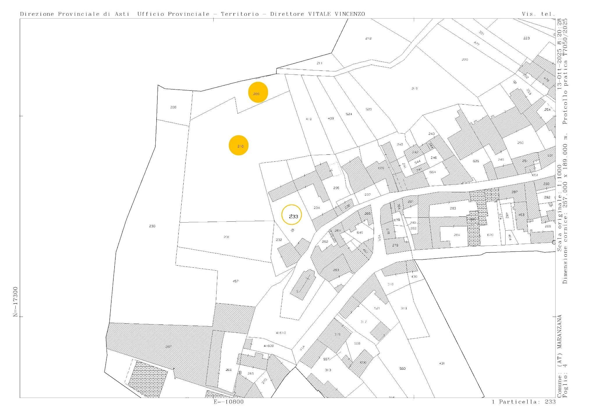 Rustic via Giacomo Bove, Maranzana - floor plans 1