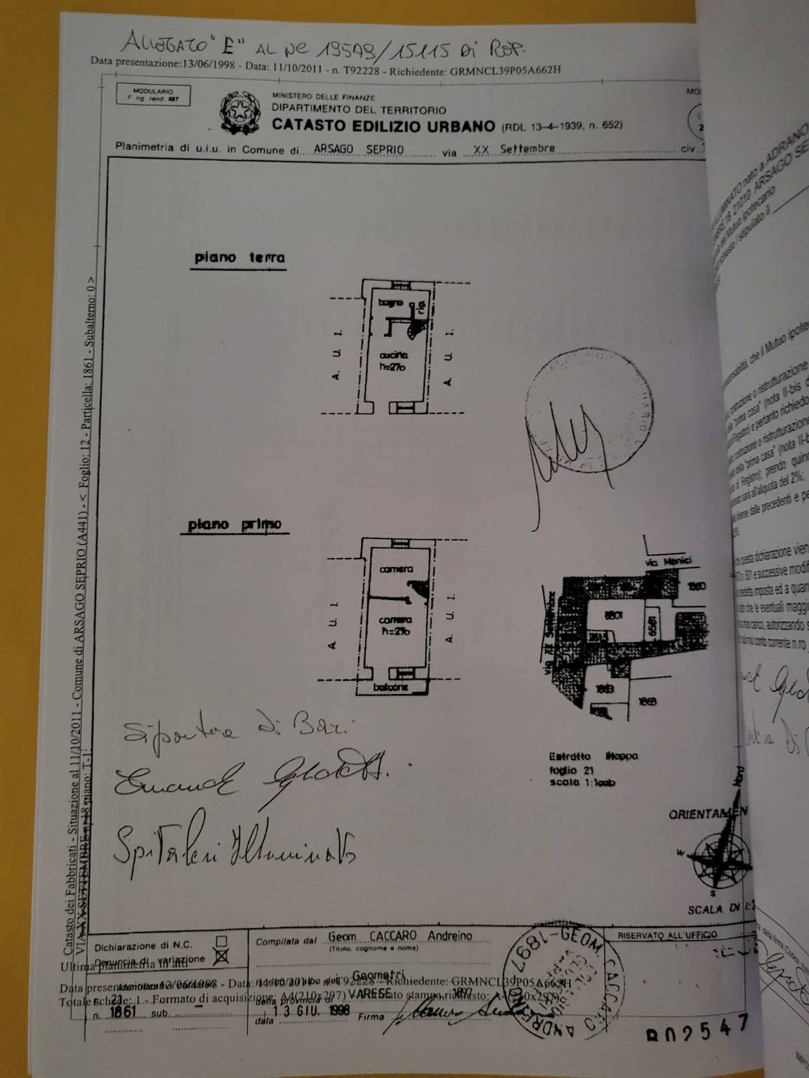 Bilocale via 20 Settembre, 18, Arsago Seprio - planimetria 1