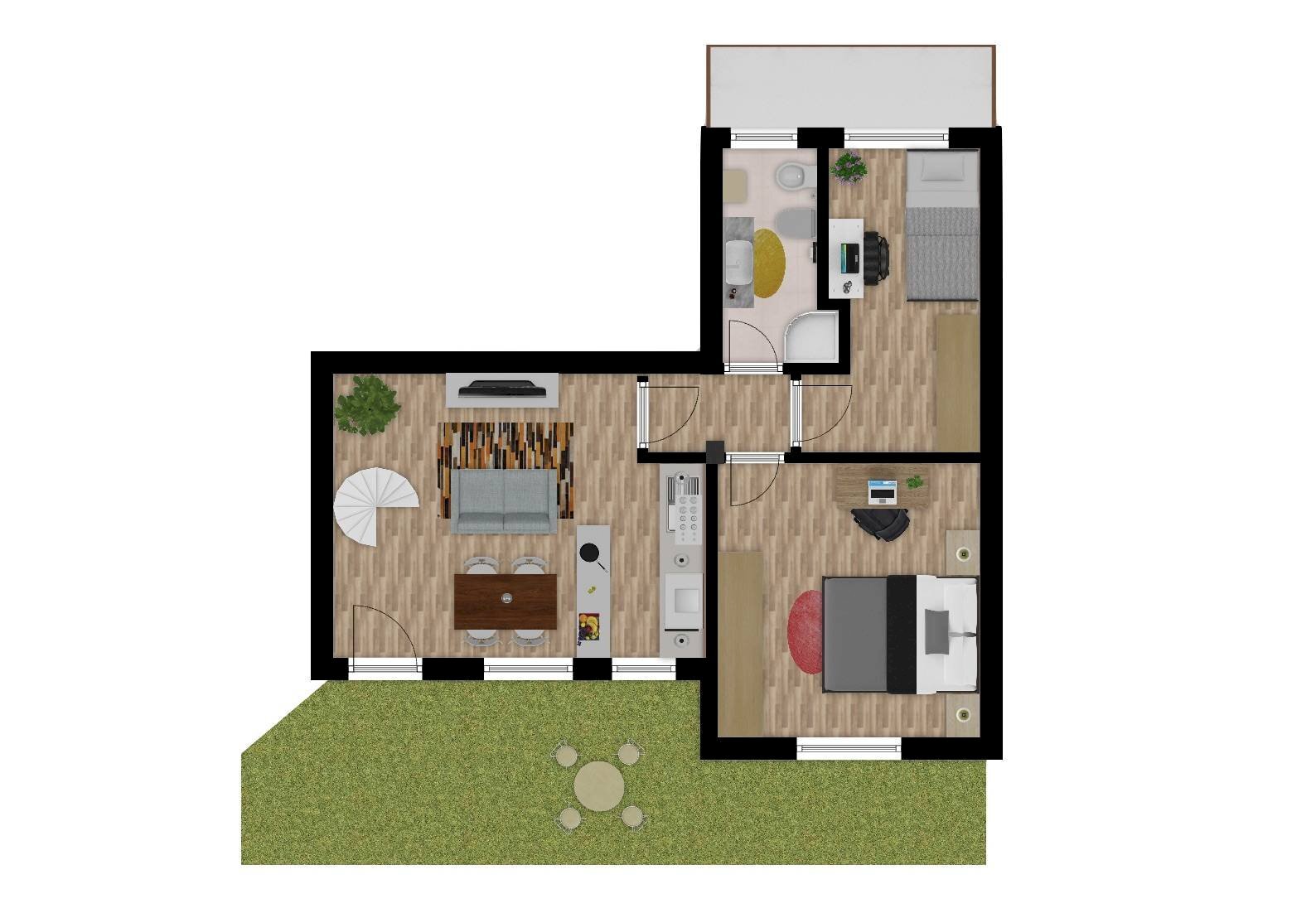 Foto 27 - Quadrilocale via tom benetollo, Sovicille - planimetria 1